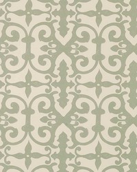 Ferne Park Sage by  Schumacher Wallpaper 
