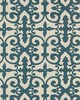 Schumacher Wallpaper FERNE PARK PEACOCK BLUE