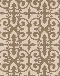 Ferne Park Berber Brown by  Schumacher Wallpaper 