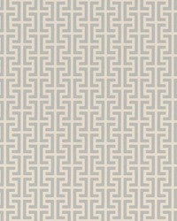 Temple Orpington Blue by  Schumacher Wallpaper 