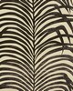 Schumacher Wallpaper ZEBRA PALM SISAL BLACK ON IVORY
