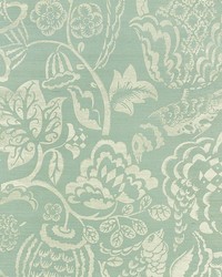 Uccello Sisal Sky by  Schumacher Wallpaper 