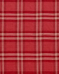Check Rustique Cranberry by  Schumacher Fabric 