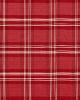 Schumacher Fabric CHECK RUSTIQUE CRANBERRY