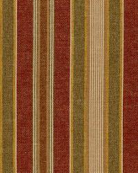 Edgemere Stripe Indian Red by  Schumacher Fabric 