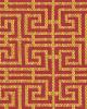 Schumacher Fabric CHINOIS FRET CINNABAR / GOLD