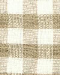 Sidney Check Sheer Natural by  Schumacher Fabric 