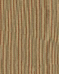 Baker Cotton Stripe Flax Mocha Red by  Schumacher Fabric 