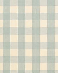 Camden Cotton Check Aqua by  Schumacher Fabric 