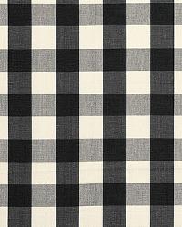 Camden Cotton Check Ebony by  Schumacher Fabric 