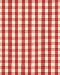 Elton Cotton Check Red by   