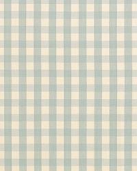 Elton Cotton Check Aqua by   