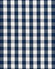 Schumacher Fabric ELTON COTTON CHECK NAVY