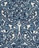 Schumacher Fabric CLAREMONT CREWEL EMBROIDERY DELFT