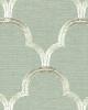 Schumacher Fabric SCALLOP EMBROIDERY MINERAL