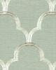 Schumacher Fabric SCALLOP EMBROIDERY MINERAL