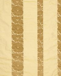 Mandarin Silk Stripe Gold Dust by  Schumacher Fabric 
