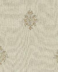 Lorenzo Embroidery Natural by  Schumacher Fabric 