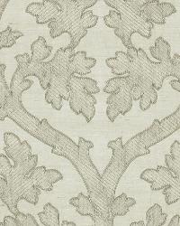 Ravenna Embroidery Silver by  Schumacher Fabric 