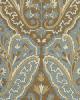 Schumacher Fabric MAHARAJAH CREWEL EMBROIDERY VERDIGRIS