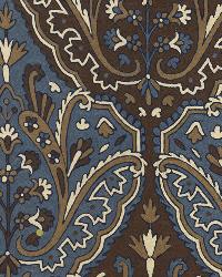 Maharajah Crewel Embroidery Indigo by  Schumacher Fabric 