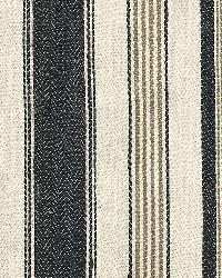 Montauban Stripe Noir   Tobacco by  Schumacher Fabric 