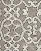 Schumacher Fabric AMBOISE LINEN EMBROIDERY ZINC