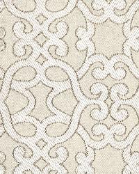 Amboise Linen Embroidery Oyster by  Schumacher Fabric 