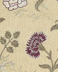 Sheridan Linen Embroidery Mulberry by  Schumacher Fabric 
