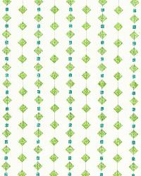 Macaroni Turquoise   Leaf by  Schumacher Fabric 