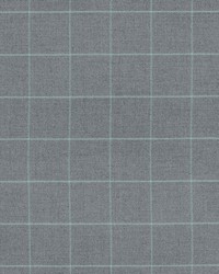 Bancroft Wool Plaid Oxford Grey by  Schumacher Fabric 