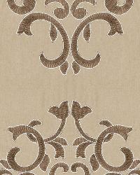 Byron Embroidered Wool Buckskin by  Schumacher Fabric 