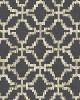 Schumacher Fabric SARANA LINEN EMBROIDERY CARBON