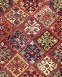 Kilim Weave Carmine by  Schumacher Fabric 