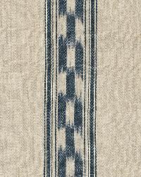 Mojave Ikat Stripe Indigo by  Schumacher Fabric 