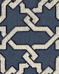 Cordoba Embroidery Indigo by  Schumacher Fabric 