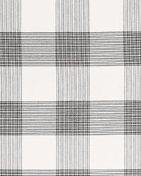 Antigua Plaid Jet by  Schumacher Fabric 