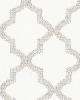 Schumacher Fabric TANGIER EMBROIDERY SILVER