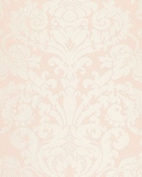 Chateau Silk Damask  Blush by  Schumacher Fabric 