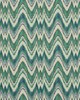 Schumacher Fabric VALKYRIE FLAME STITCH EMERALD & PEACOCK