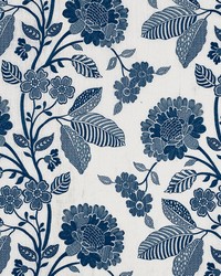 Elspeth Indigo by  Schumacher Fabric 