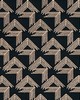 Schumacher Fabric V STEP BLACK