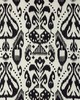 Schumacher Fabric KIVA EMBROIDERED IKAT RAVEN