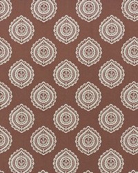 Olana Linen Embroidery Cafe Mocha by  Schumacher Fabric 