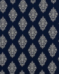 Zinda Embroidery Navy by  Schumacher Fabric 