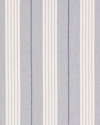 Audrey Stripe Navy by  Schumacher Fabric 