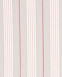 Audrey Stripe Grey & Red by  Schumacher Fabric 