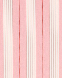 Audrey Stripe Pink & Red by  Schumacher Fabric 