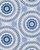 Schumacher Fabric IDRIS EMBROIDERY BLUES