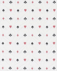 Le Joueur Rouge Et Noir by  Schumacher Fabric 